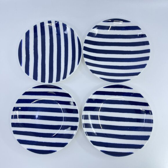 kate spade lenox charlotte street tidbit plate set of 4 - Picture 1 of 4